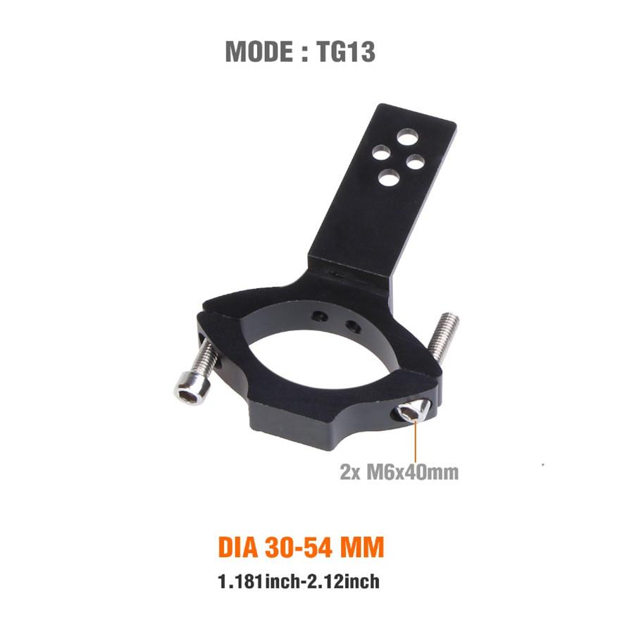 2 комплекта Универсальный кронштейн для крепления фары мотоцикла Труба 30-54 мм Вилка Держатель прожектора Зажим для Cafer Racer Чоппер и т.д.