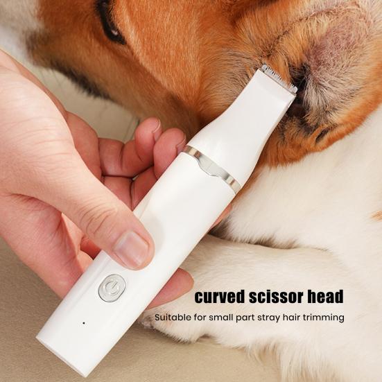 Машинка для стрижки собак, набор для груминга с когтерезкой 4 в 1, беспроводной электрический триммер для собак, кошек, малошумная USB-зарядная бритва для лап домашних животных