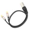 XLR Папа к 2 RCA Аудио Разветвитель Кабель RCA к XLR Адаптер Патч-кабель для Микшерного Пульта МикрофонаПапа 1м   3.3фт