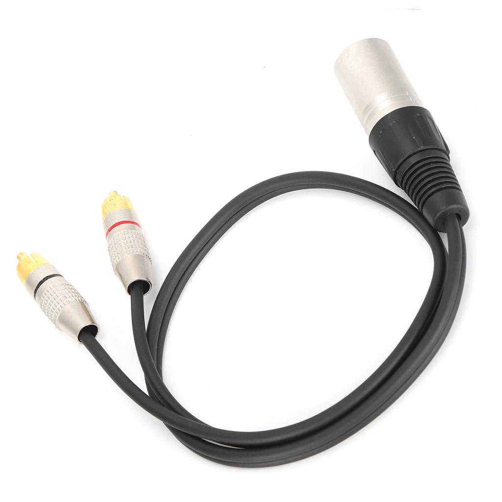 XLR Папа к 2 RCA Аудио Разветвитель Кабель RCA к XLR Адаптер Патч-кабель для Микшерного Пульта МикрофонаПапа 1м   3.3фт