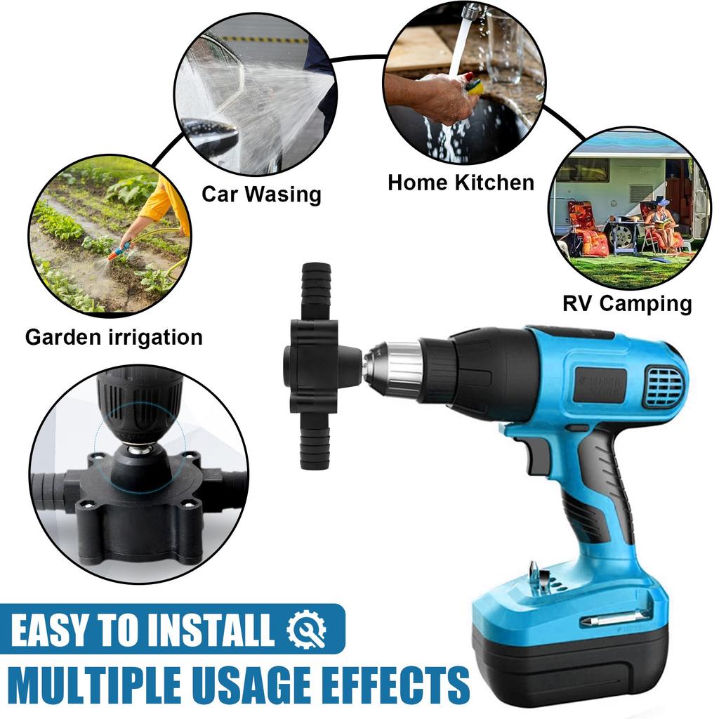 Дрель для перекачки воды, самовсасывающая электрическая дрель, портативная ручная дрель для воды для бензина, масла, , аквариума, сада
