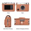 HIYQIN Instant Camera Case - Mini Evo Camera Case and Album Bundle - Brown + White
