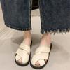 Fashion Soft Bottom Closed Toe Half Slippers Women's Summer Outer Wear 2024 New Fashion Net Red Fish Mouth Fairy Women's Sandals