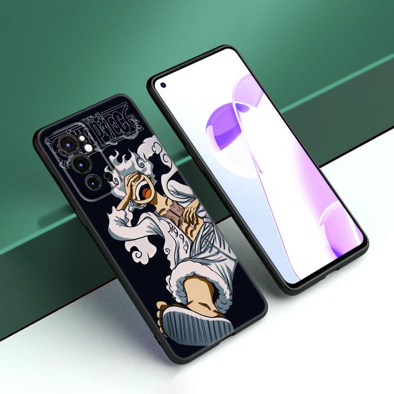 Luffy's Gear 5 Anime Black Silicone Phone Case For OnePlus 9 10 11 12 ACE 2V Pro 9RT 10T 10R Nord CE 2 3 Lite N10 N20 N30 5G