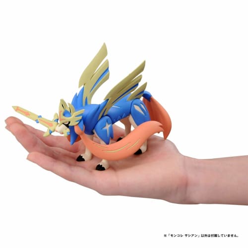 TAKARA TOMY "Pocket Monster Monster Collection ML-18 Zacian" Pokemon Figure Toy Ages 4 and Up Passes Toy Safety Standards ST Mark Certification Pokemo