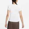 Nike Nsw Icon Clash Футболка с короткими рукавами и вышивкой, женские топы из дышащей ткани белого цвета DJ7159-100