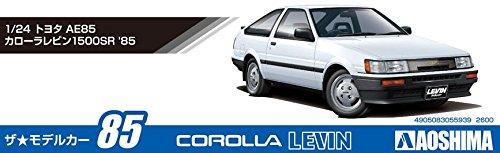 Aoshima Bunka Kyozaisha The Model Car Series Toyota AE85 Corolla Levin 1500SR 1984 Пластиковая модель 1/24 № 85