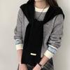 Korean Style Knitted Shawl Knotted False Collar Shoulder Wrap Warm Neck Guard Scarve  Ladies