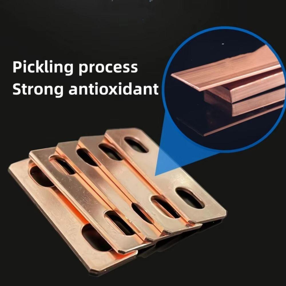 Резьбовые отверстия M6 Медные шины Соединитель Красная медь Красная медь Травленая шина Ячейка LiFePO4