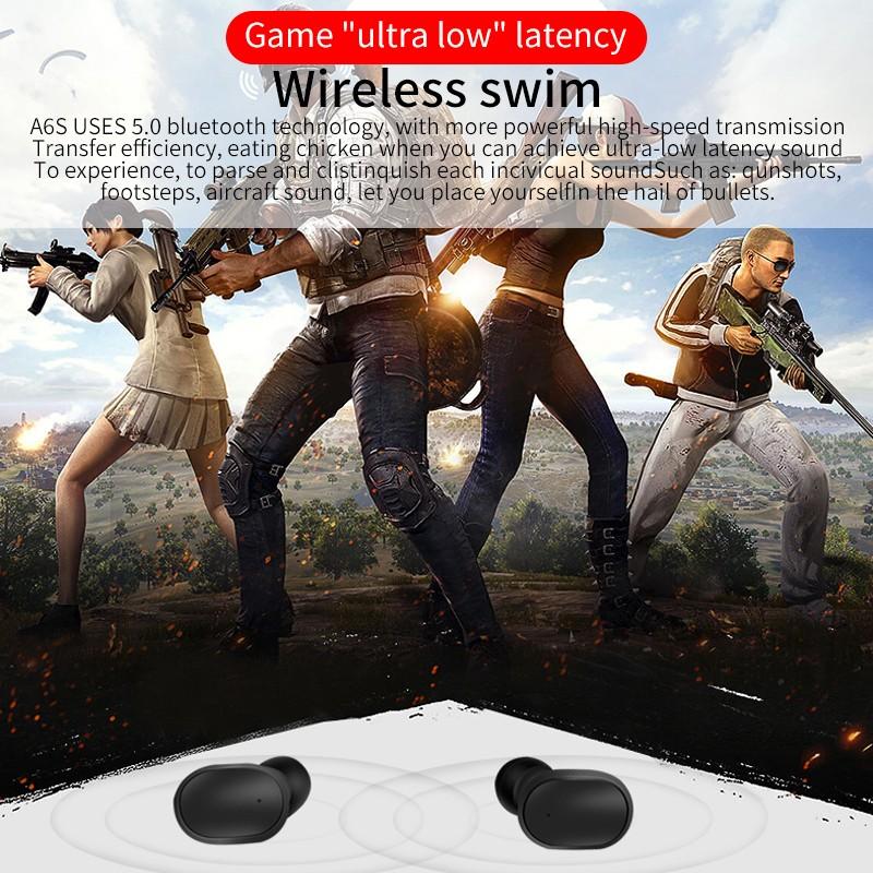 VAORLO TWS Wireless Headphones Sport Bluetooth 5.0 Earphones For Smartphone Noise Cancelling In-Ear Earbuds Headset with Charging Case