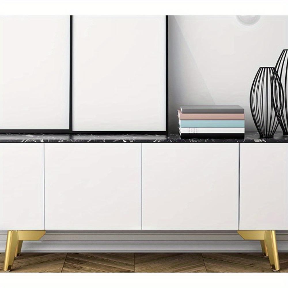 4PCS Furniture Legs,Triangle Metal Sofa feet, Replacement Cabinet feet, Modern Coffee Table Support Legs, Suitable for Cupboard, Sofa, TV Cabinet