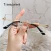 Frame Eyewear Sunglasses for Women Frameless Sunglasses Vintage Sunglasses Rectangle Sunglasses
