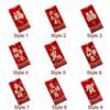 6PCS Chinese Style New Year Red Envelope HongBao Red Pocket Luck Money Pocket  Spring Festival