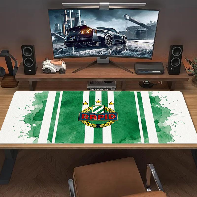 Sk Rapid Wien Mouse Pad Large Gaming Table Cushion Nonslip Laptop Tablet Big Mousepad Xxl Mat Mini Pc Playmat With Lock Edge