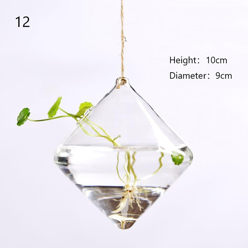 Home Planters Clear Glass Flower Plant Stand Hanging Vase Ball Terrarium Container For Garden And Home Decor