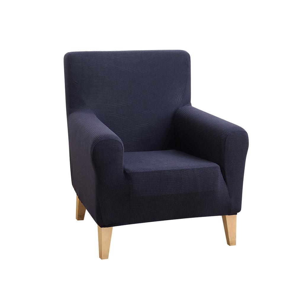 Однотонный чехол для кресла с подлокотниками, натяжной чехол для кресла с деревянными подлокотниками, водонепроницаемый чехол для мебели, эластичный спандекс, современный декор для дома