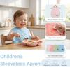 Waterproof Baby Feeding Bib Bear/Rabbit Pattern Baby Sleeveless Bibs Baby's Meal Bib  Infant Dining