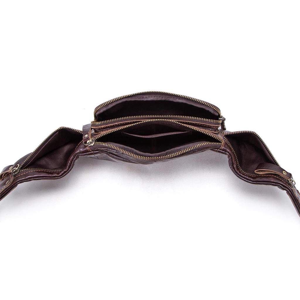 CONTACT'S мужская кожаная поясная сумка с отделениями для телефона и пластиковых карт