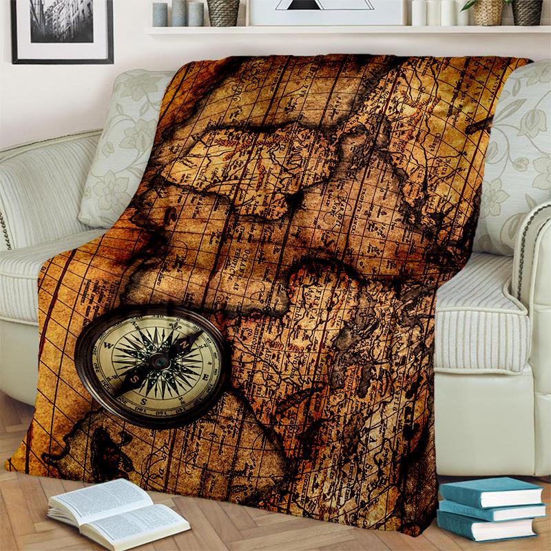 29 Стиль Новое Ретро Морское Морская Карта Компас Одеяло, Мягкое Плед для Дома Спальни Кровати Дивана Путешествий Офиса Покрывало Детское