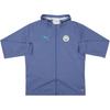 Puma Манчестер Сити 2024-25 Удобная толстовка с капюшоном на молнии с логотипом Унисекс куртка 777563-12