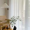 Adhesive Curtain No Punching Installation Balcony White Self-Adhesive Gauze Bedroom Bay Window Semi-Blackout Curtain