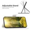 BINFEN COLOR BF Style-14 для iPhone 15 Pro Чехол-кошелек для телефона с подставкой и принтом, кожаный чехол, чехол для смартфона