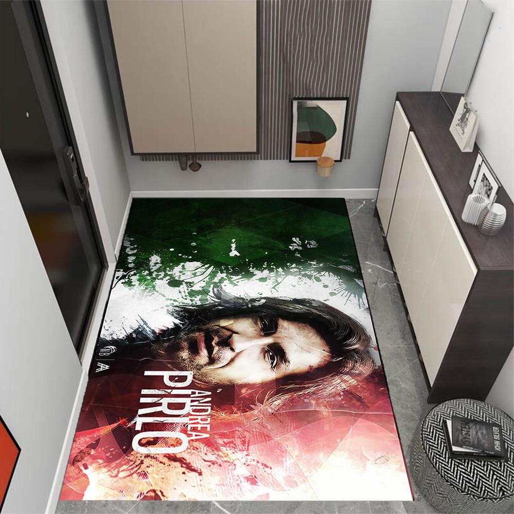 Andrea Pirlo Soccer Legend Floor Rug Office Rug Suitable for Kitchen Playrooms Outdoor Game Room Antislip Carpet Anime Office Decor Spiritual Gift