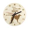 Borzoi, Russian Hunting Sighthound, Russian Wolfhound - clock with dog, wooden clock with engraving, personalised clock by Art-Dog