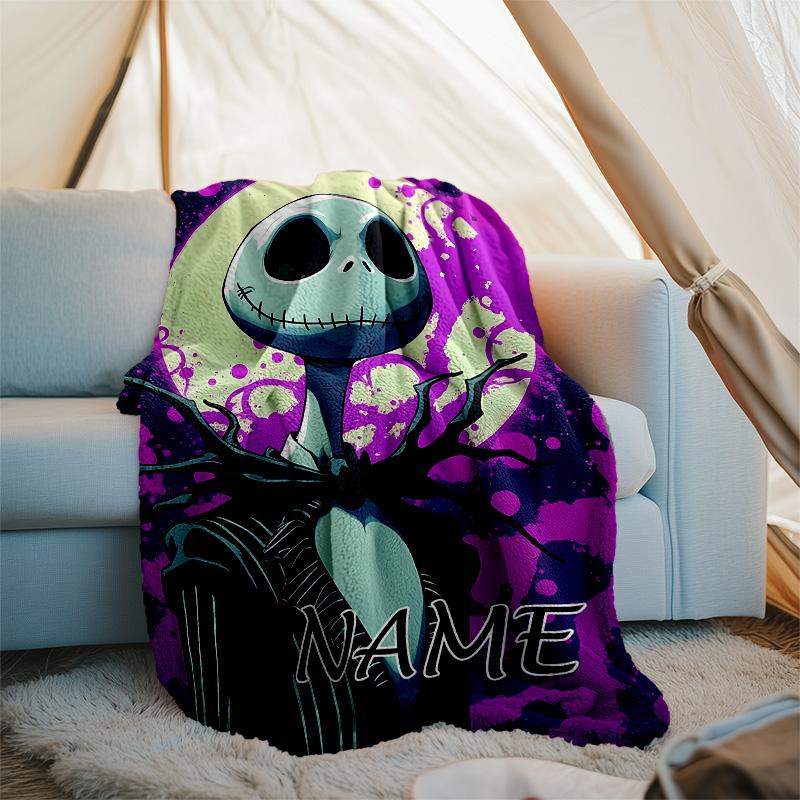 Customizable Jack Throw Blanket – Personalized Name, All-Season Cozy Snug Blanket, Machine Washable, Personalized Blanket