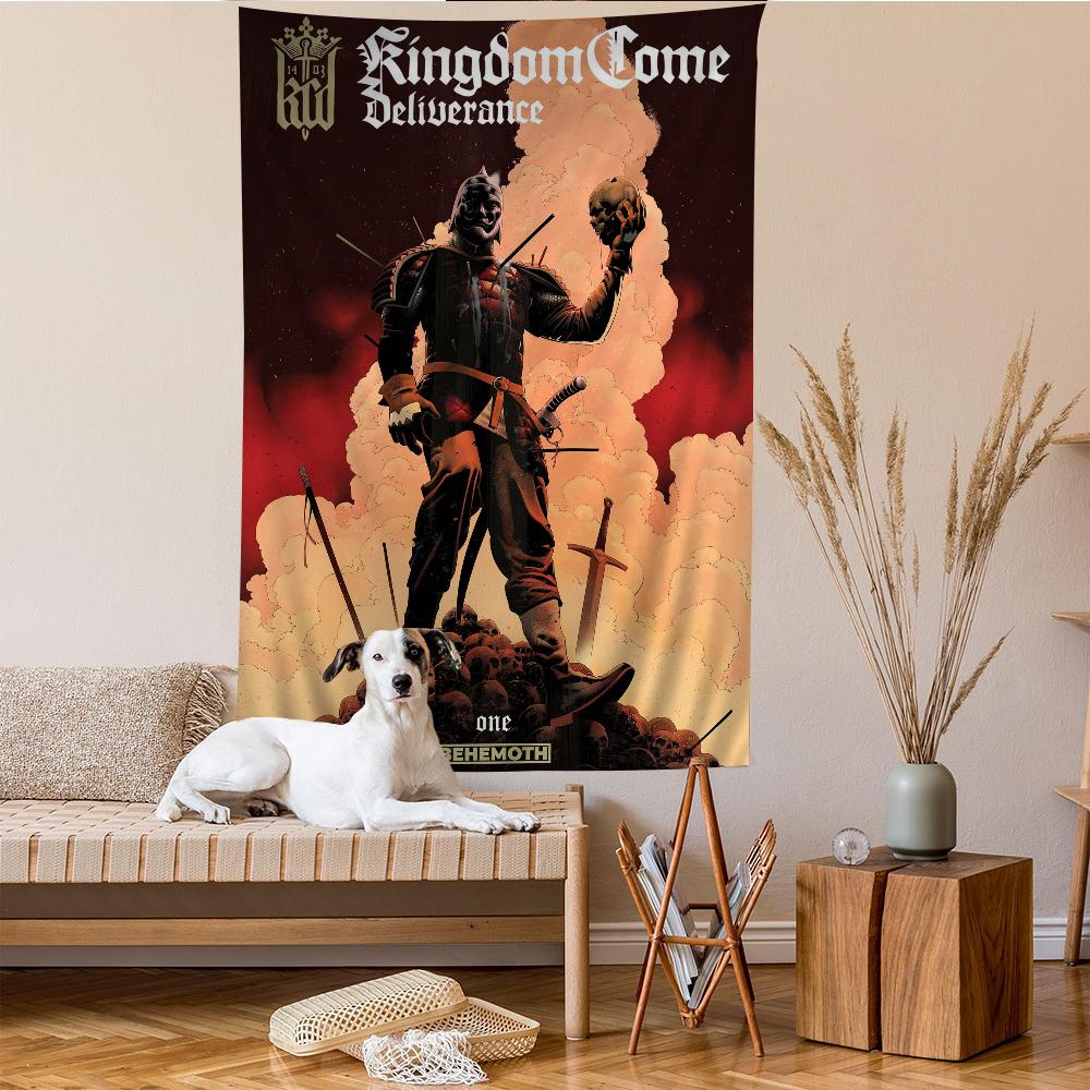 Игра Kingdom Come Deliverance 2 Мультяшный Гобелен Искусство Научная Фантастика Комната Домашний Декор Настенное Полотно