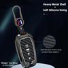 Heavy Metal Key Fob Cover, Compatible With Toyota Tundra   2024 2025, Fit For Corolla Cross Venza Sequoia Etc, Zinc Alloy Fob Case With Carbon Fiber