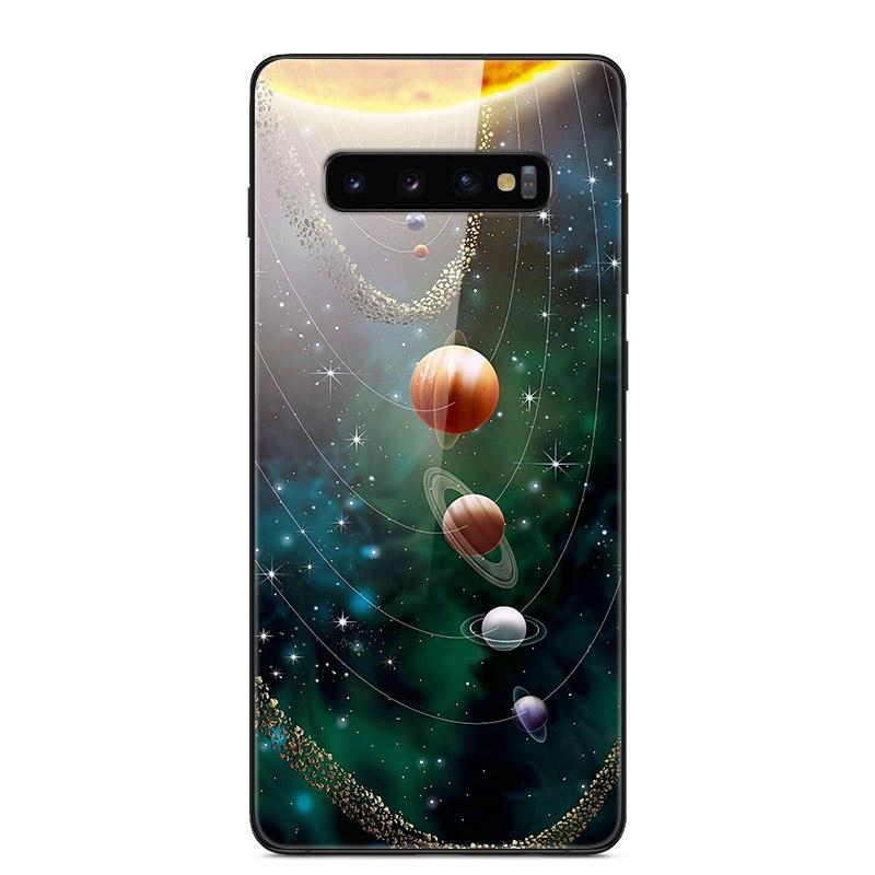 Для Samsung S10 Plus Чехол Закаленное Стекло Жесткая Задняя Крышка Телефона coque Для Samsung Galaxy S10E S 10 5G S10plus бампер чехлы capa