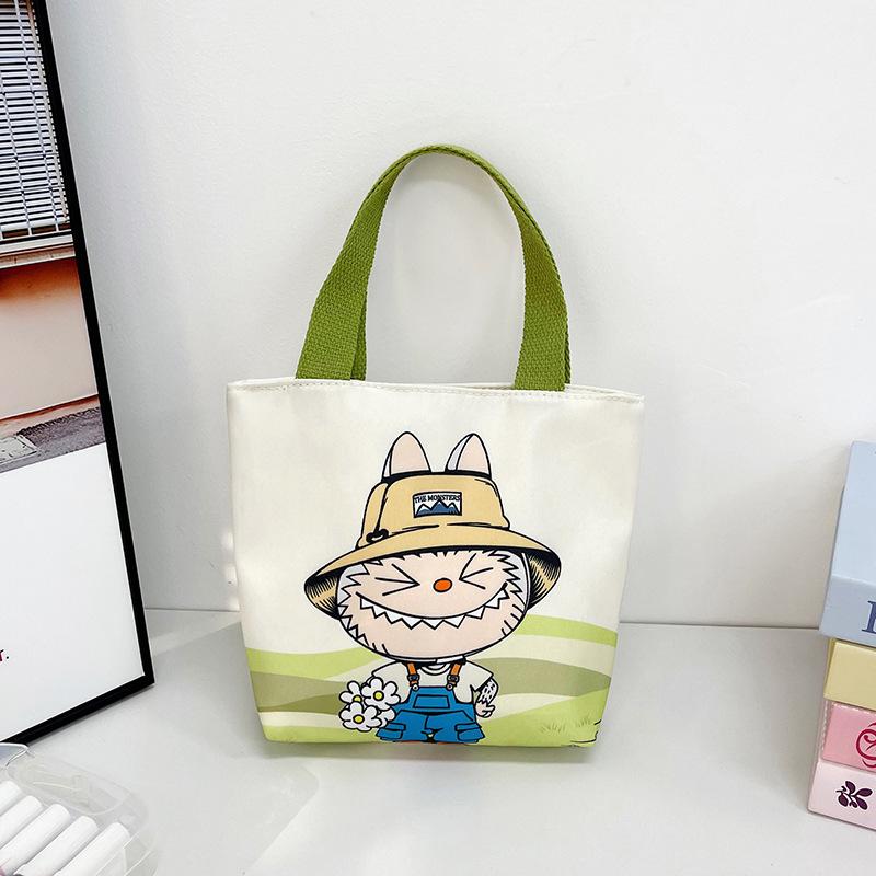 Новая сумка Labubu на каждый день, портативная сумка для ланча, студенческая сумка-тоут для перекусов