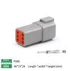 5/10/100 Sets Deutsch Type Connector Male Female Waterproof DT Connectors 6-Pin Dt04-6p Dt06-6s ,Sealable,6 Position