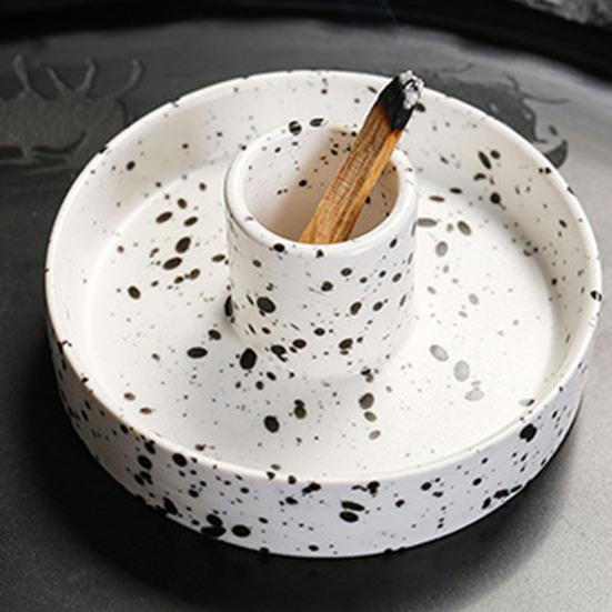 Горелка, держатель для ароматических палочек, керамическая чаша ручной работы с улавливателем золы, прочный уникальный дизайн, прочный поднос для благовоний