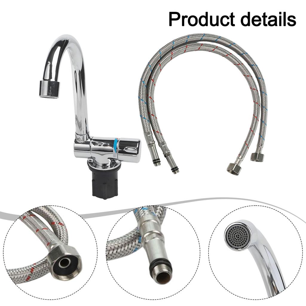 360 Rotation Faucet for caravan Water Tap Outdoor Activities 360 Rotation Chrome Plated Copper Material For Yachts