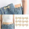 Chinese Knot Waist Tightening Clip Metal 3/6Set Adjustable Plating Pin for Loose Pants and Jeans Waist Fitness Extenders