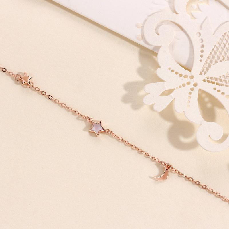 Браслет Звезда Луна Женский Нишевый Изысканный Темперамент Универсальный Звезда Луна Инс Модные Аксессуары Ручные Аксессуары
