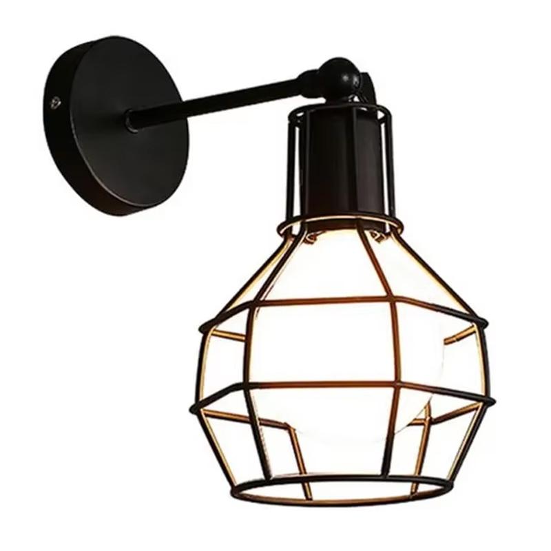 Винтажный железный светодиодный настенный светильник Industrial Creative E27 для прикроватных тумбочек, балконов, кафе, баров, лестниц, освещения комнаты, домашнего декора, светильников