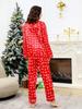 Индивидуальный Рождественский Пижамный Комплект из Искусственного Шелка - С Длинным Рукавом и Брюками для Семьи