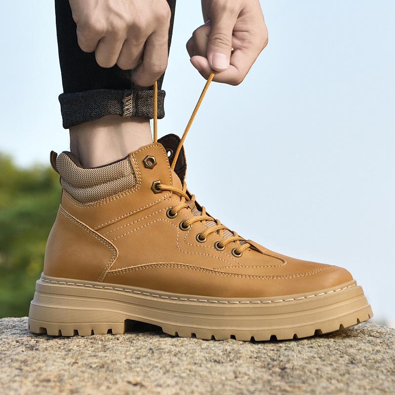 Ботинки Мартин мужские короткие ботинки осень и зима ботинки в стиле милитари модные универсальные ботинки на высоком голенище модные