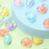Конфетный цвет для изготовления ювелирных изделий, россыпью бусины, сделай сам, поделки, 10 шт., 13*17 мм, подвеска в форме сердца, оптовая продажа, ожерелье, браслет, прозрачный акрил, унисекс
