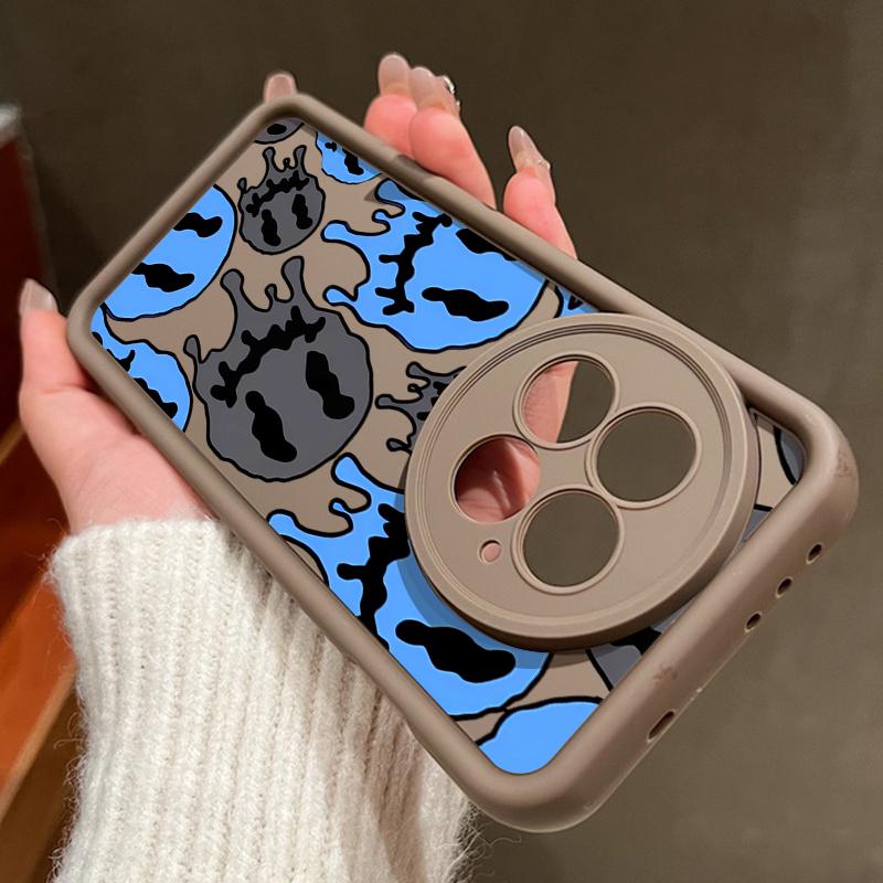 Противоударный матовый мягкий чехол из ТПУ для телефона OnePlus 13 12 13R 13T 12R ACE 5 3 2 11R со смешным рисунком черепа, защитой объектива и защитой от падений