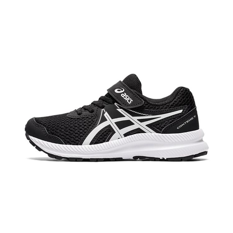 Asics Contend 7 PS Black White Kids Sneakers 1014A194-002