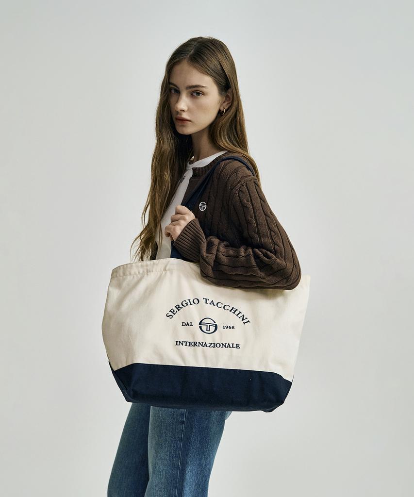 Классическая сумка-тоут Sergio Tacchini U (Д. Айвори)