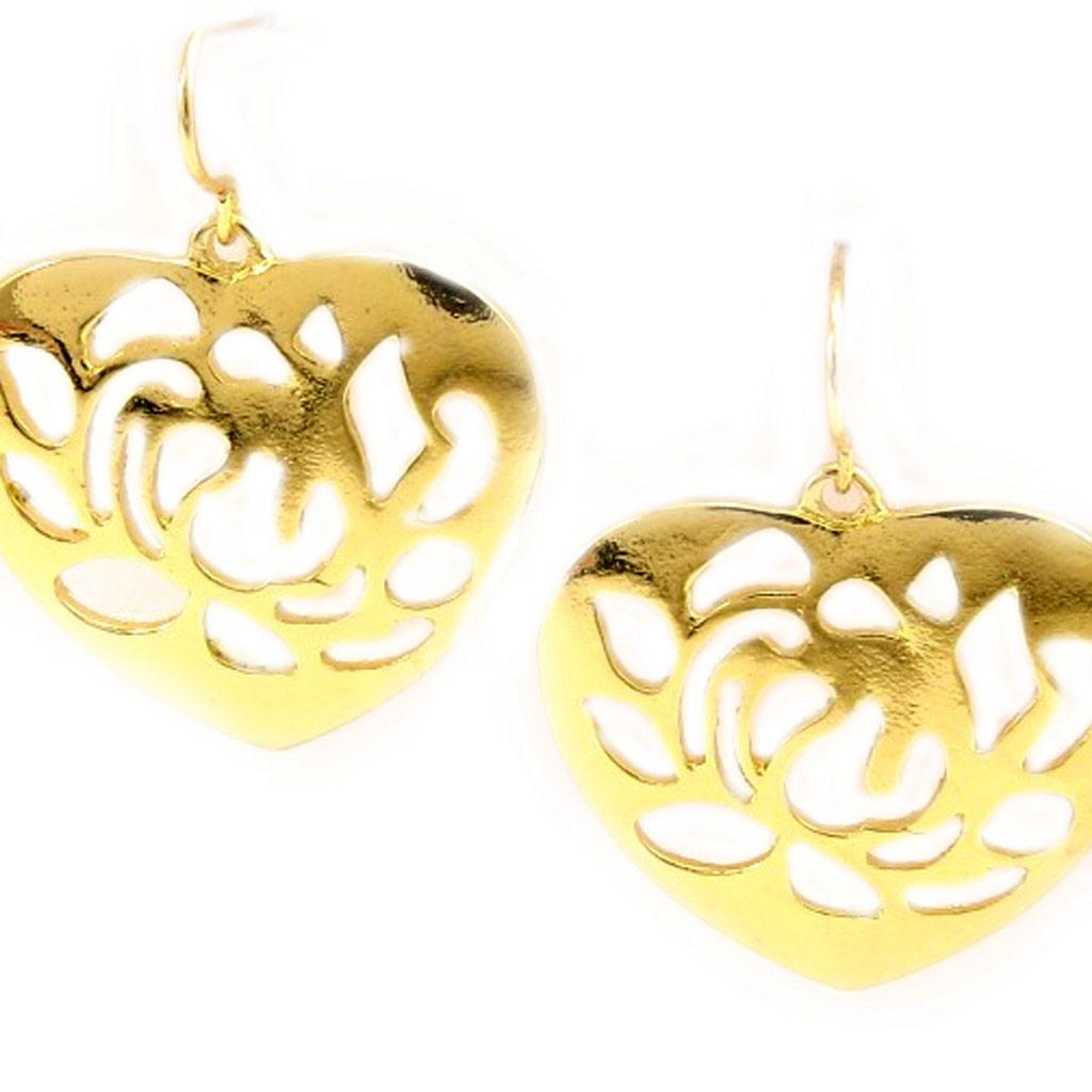 Les Trésors De Lily [L5192] - Золотые дизайнерские серьги «Любовь»
