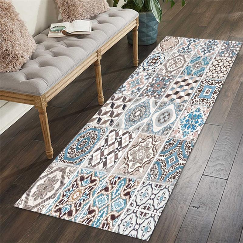 Geometry Print Kitchen Mat for Floor Bath Room Decor Bedroom Nordic Rug Anti-slip Carpets Hallway Door Entrance Bedroom Area Rug