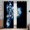 Комплект из 2 штук крутых штор с 3D-принтом для мотоциклетных гонок, для спальни, гостиной, кухни, декоративные шторы для четырех сезонов