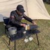 ZISIZ Carbon Steel Tactical Folding Camping Table
