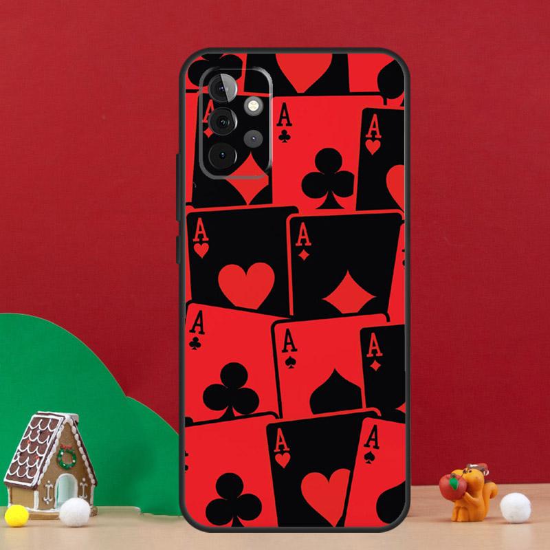 КАЗИНО ИГРАЛЬНЫЕ КАРТЫ Чехол Для Samsung Galaxy A56 A33 A13 A36 A23 A52 A32 A12 A54 A34 A14 A16 A53 A15 A35 A55 A17